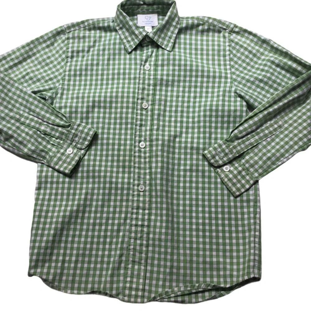 CZ by Carolina Zapf Gingham Button Front Shirt - Picture 1 of 4